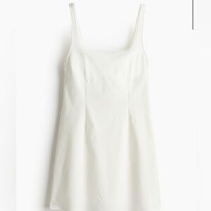 H&M Picot-trimmed dress - Cream XS